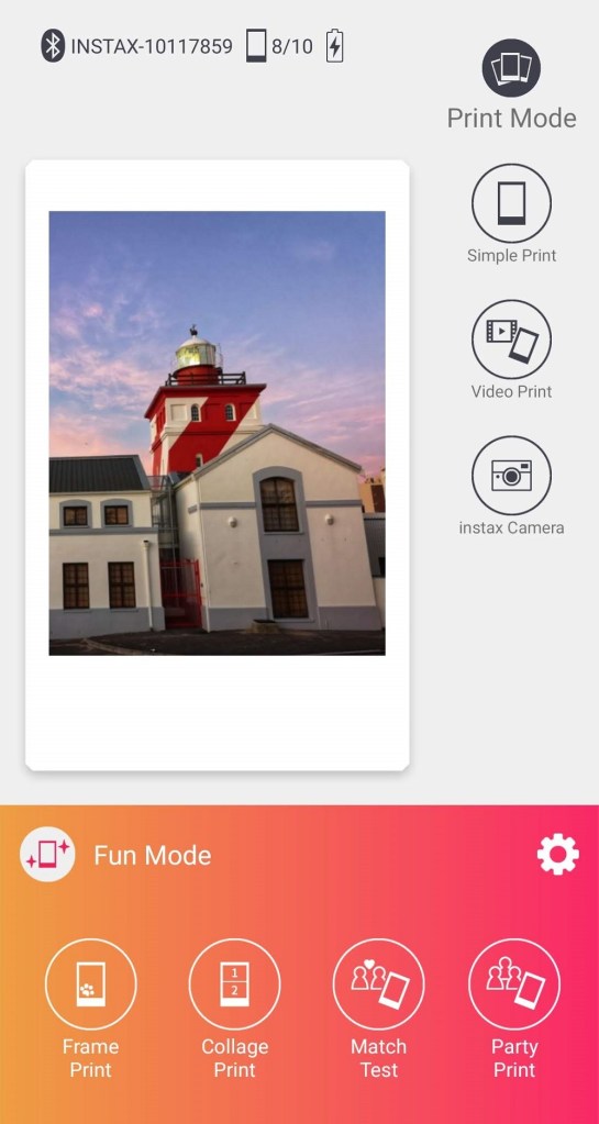 instax mini link smartphone app