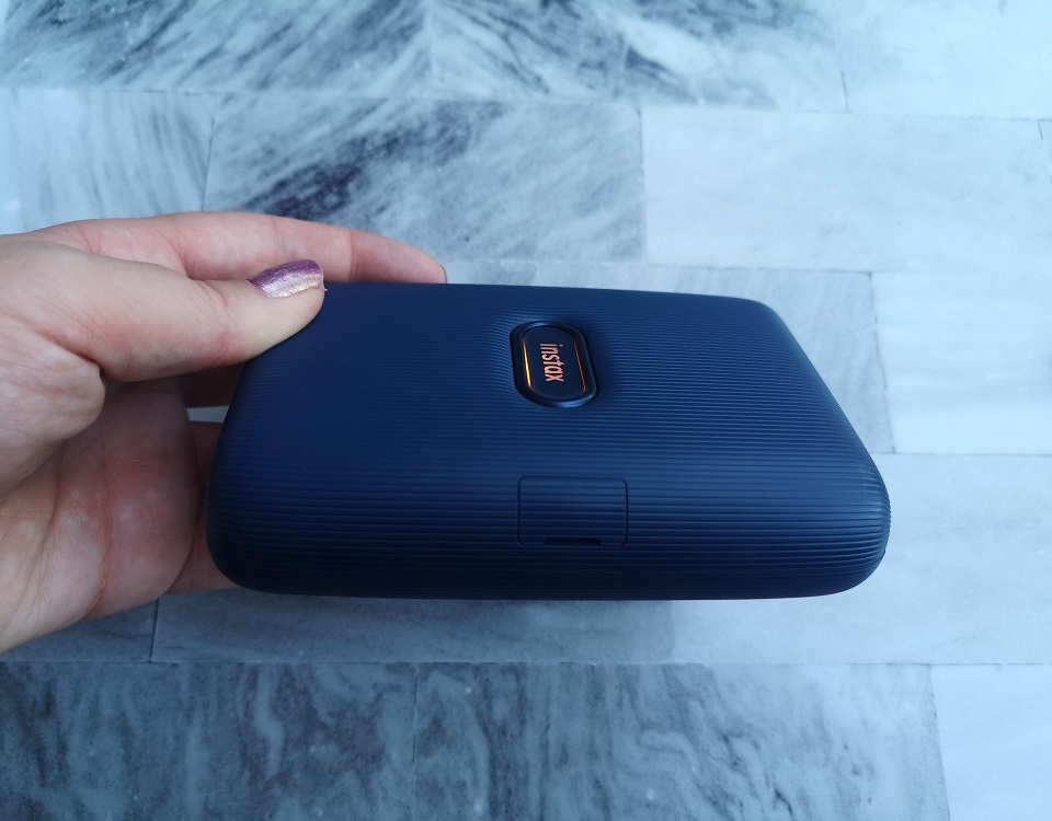 instax mini link held in hand