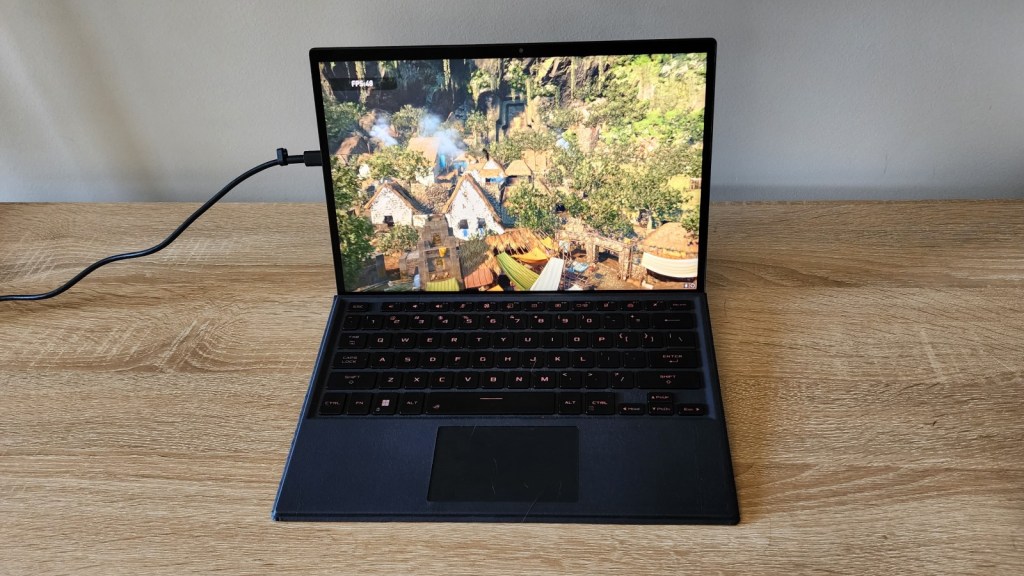 laptop playing shadow of the tomb raider