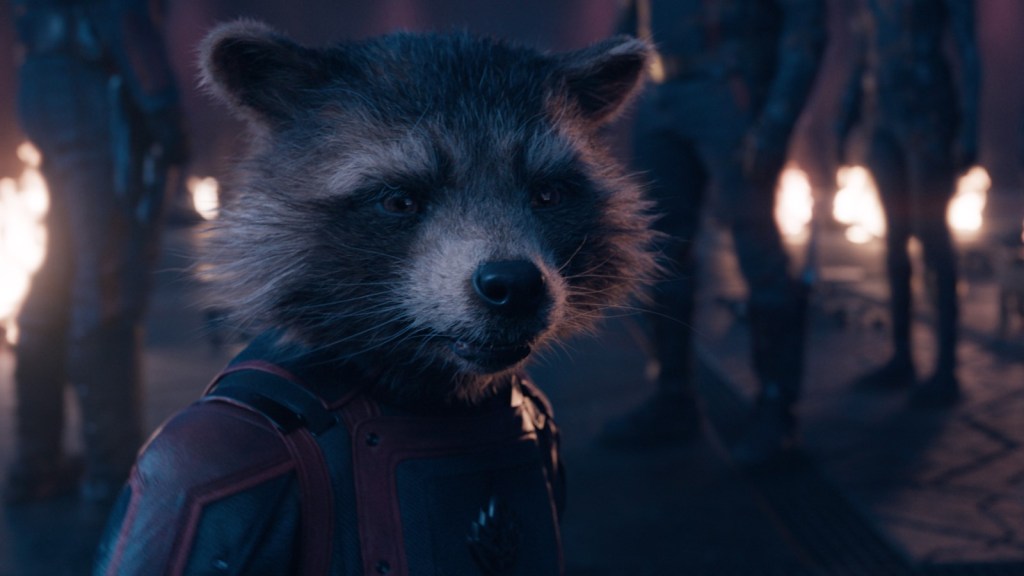 rocket raccoon in guardians of the galaxy 3